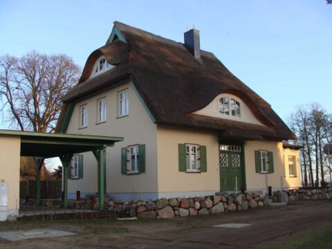 Fledermausgaube im Reetdach (Naturrohrdach) – Referenz 13