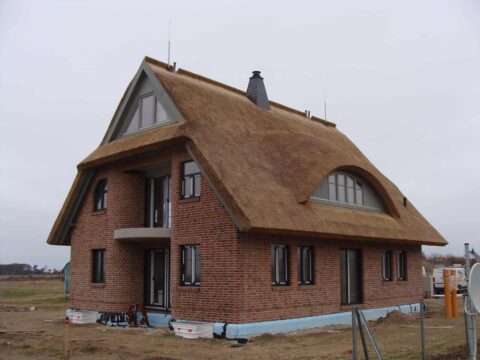 Fledermausgaube im Reetdach (Naturrohrdach) – Referenz 16