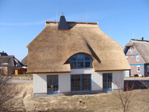 Fledermausgaube im Reetdach (Naturrohrdach) – Referenz 40