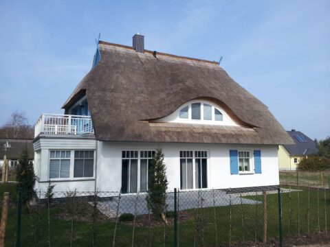 Fledermausgaube im Reetdach (Naturrohrdach) – Referenz 29