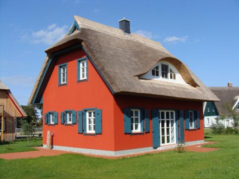 Fledermausgaube im Reetdach (Naturrohrdach) – Referenz 2