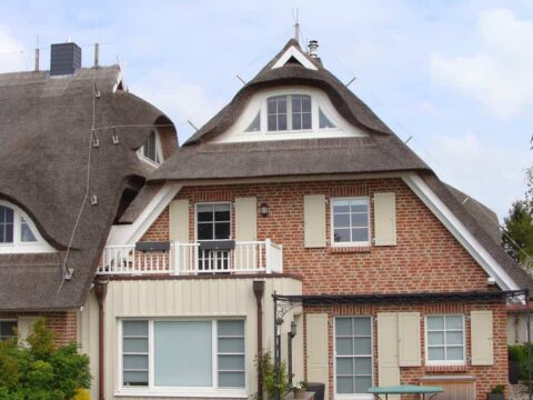 Fledermausgaube im Reetdach (Naturrohrdach) – Referenz 61