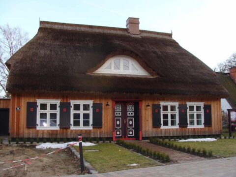 Fledermausgaube im Reetdach (Naturrohrdach) – Referenz 14