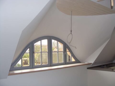 Fledermausgaube im Trockenbau, Innenausbau – Referenz 15